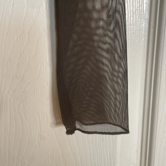 ZARA ASYMMETRICAL MESH BODYSUIT - Picture 7 of 7